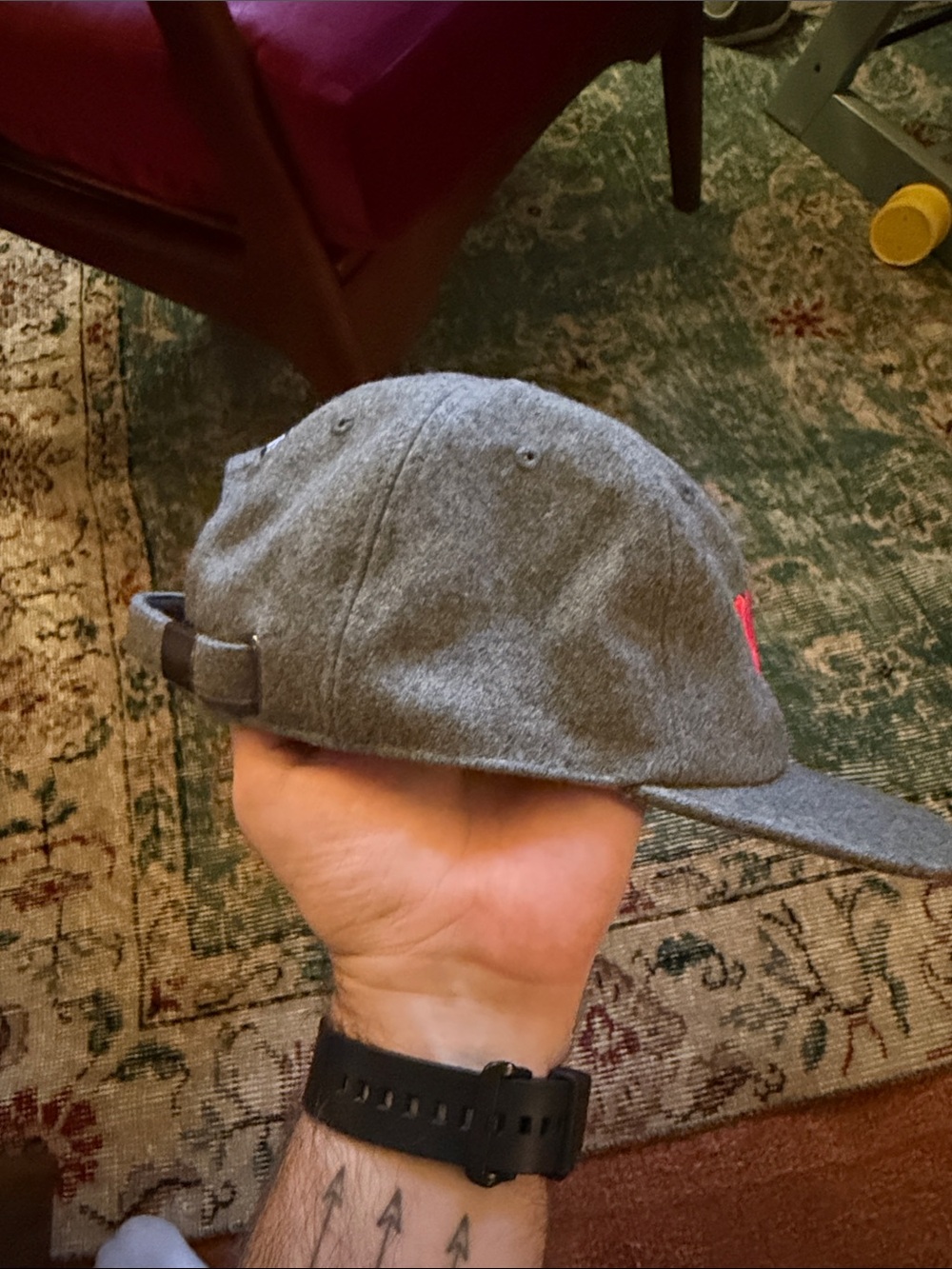 Gray Ragtime Embroidered Cap - Picture 4 of 4